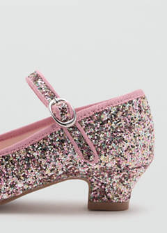 Heeled glitter shoe — Gold 3