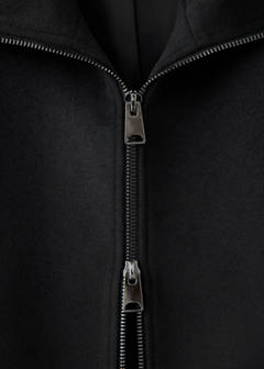 High-neck zip-up jacket — Black 7