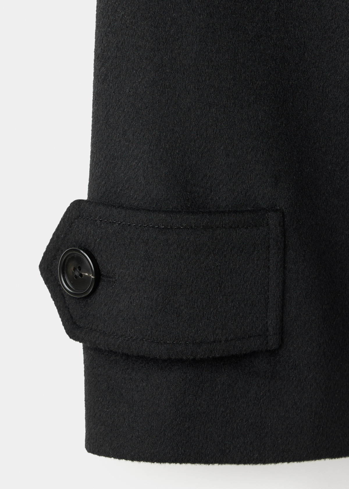 High-neck zip-up jacket — Black