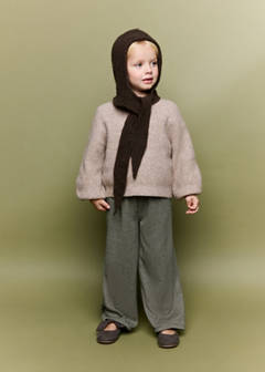 Printed straight trousers — Brown 2