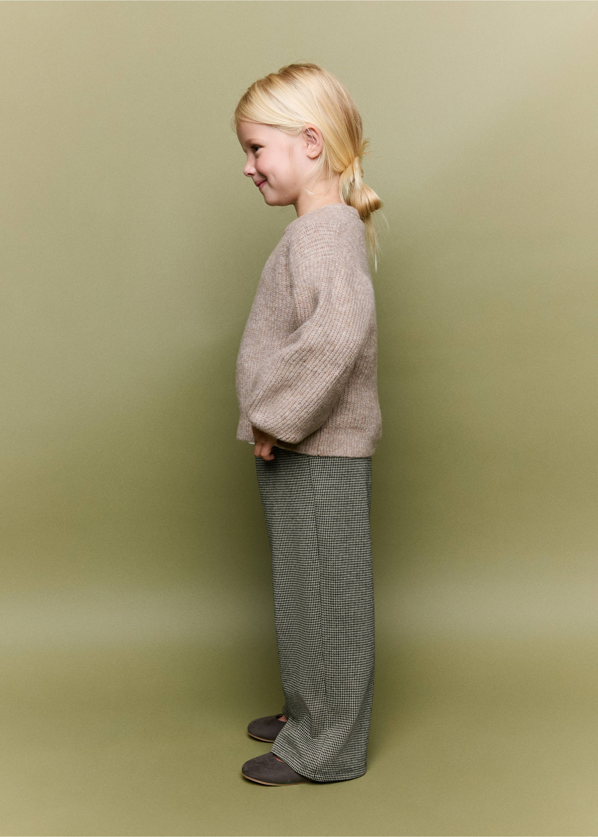 Printed straight trousers - Medium plane, Brown. Ref: 37056736-00.