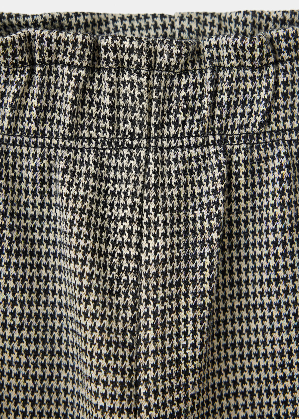 Printed straight trousers — Brown