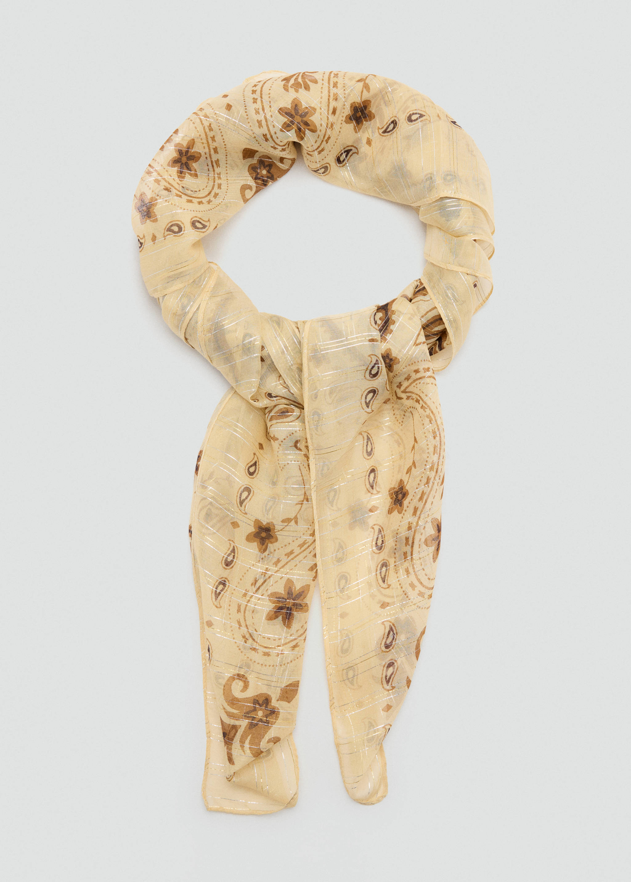 Paisley scarf with shimmer detail - Details of the article 1