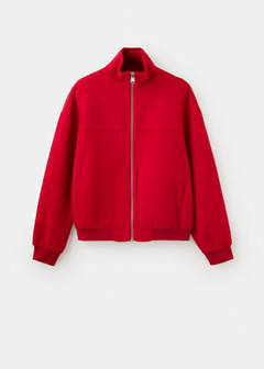 Wool-blend bomber jacket — Red 5