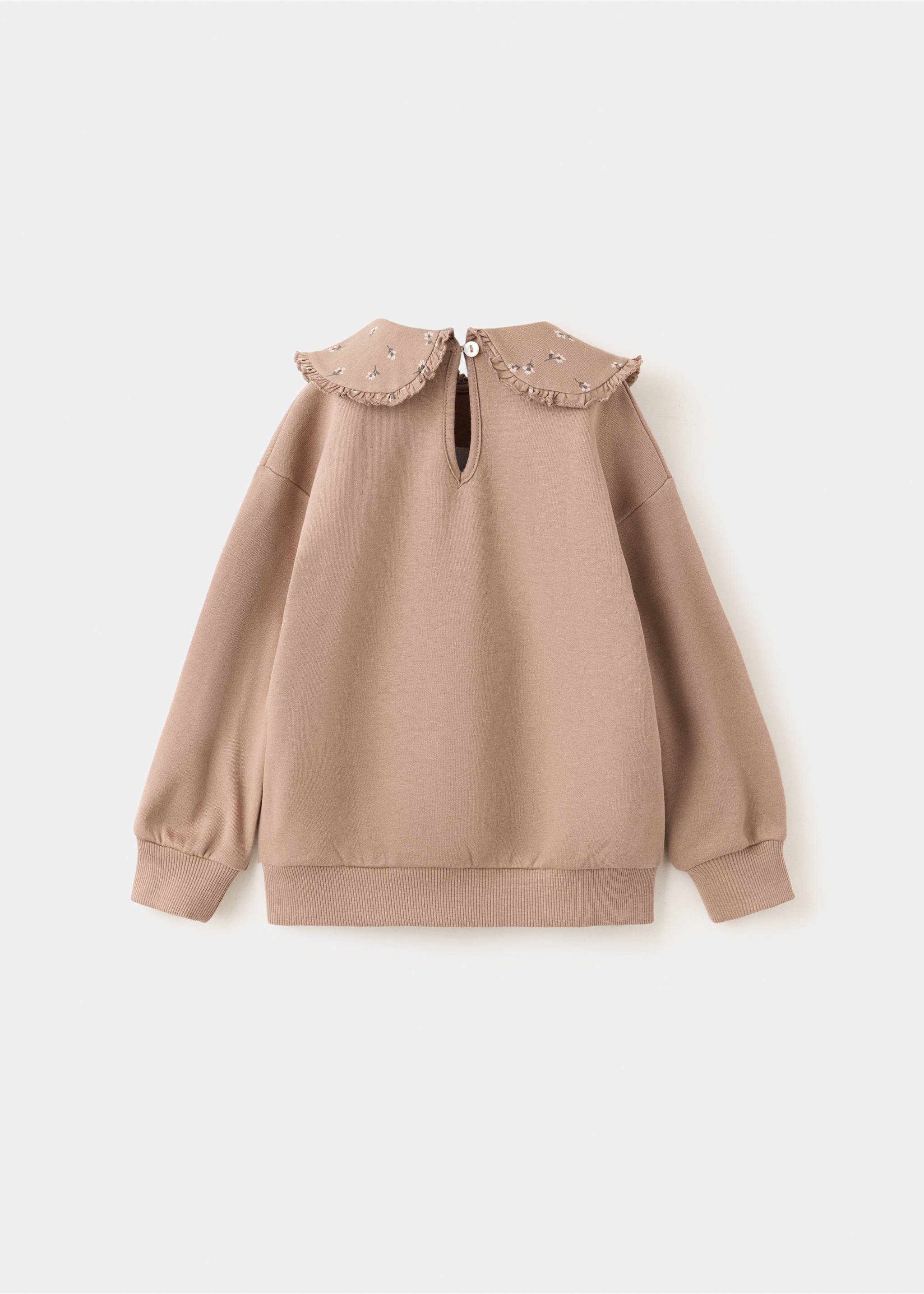Sweater met reverskraag - Achterkant van het artikel, Bruin. Ref: 37056743-00.