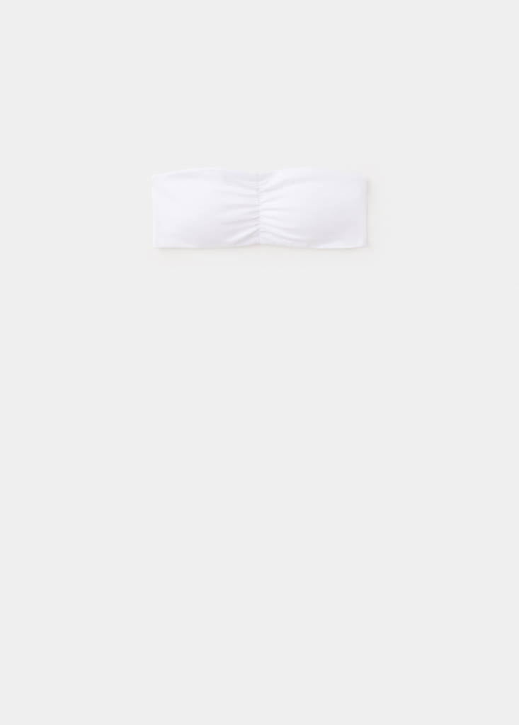 Top bandeau złamana biel - Teen - XS - MANGO TEEN