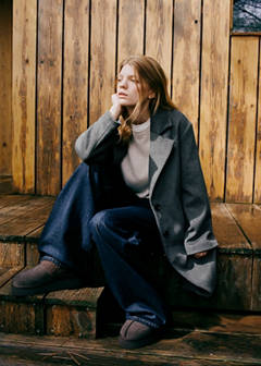 Suede and sheepskin shoe — Chocolate 3