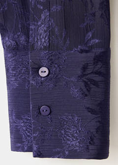 Floral textured jacquard shirt — Blue 7