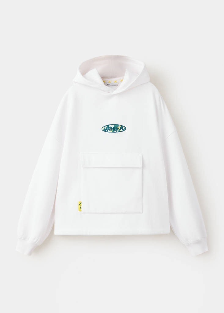 Bluza oversize z nadrukiem biały - Dzieci - 7-8 lata - MANGO KIDS