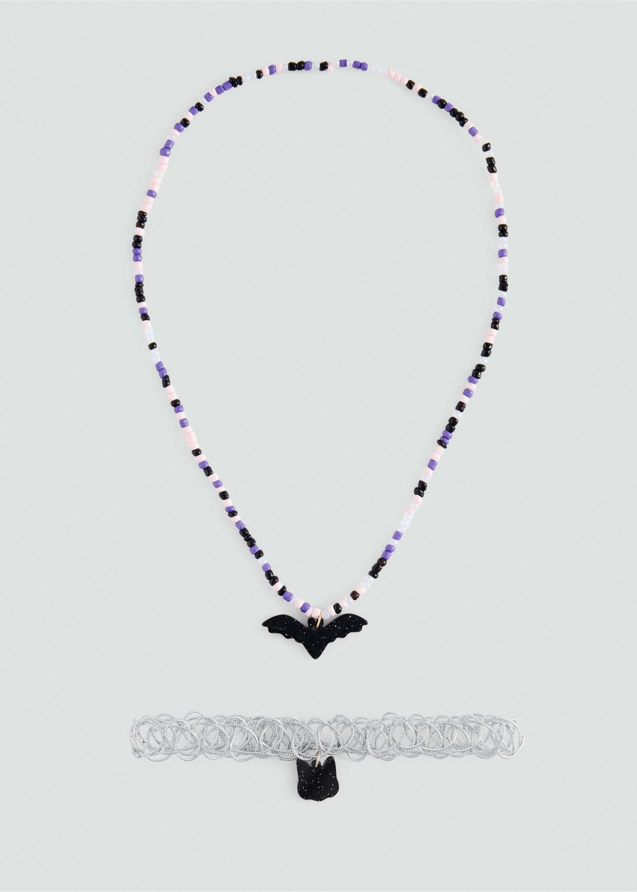 Pack of 2 Halloween necklaces - Article without model, Silver. Ref: 37057123-00.
