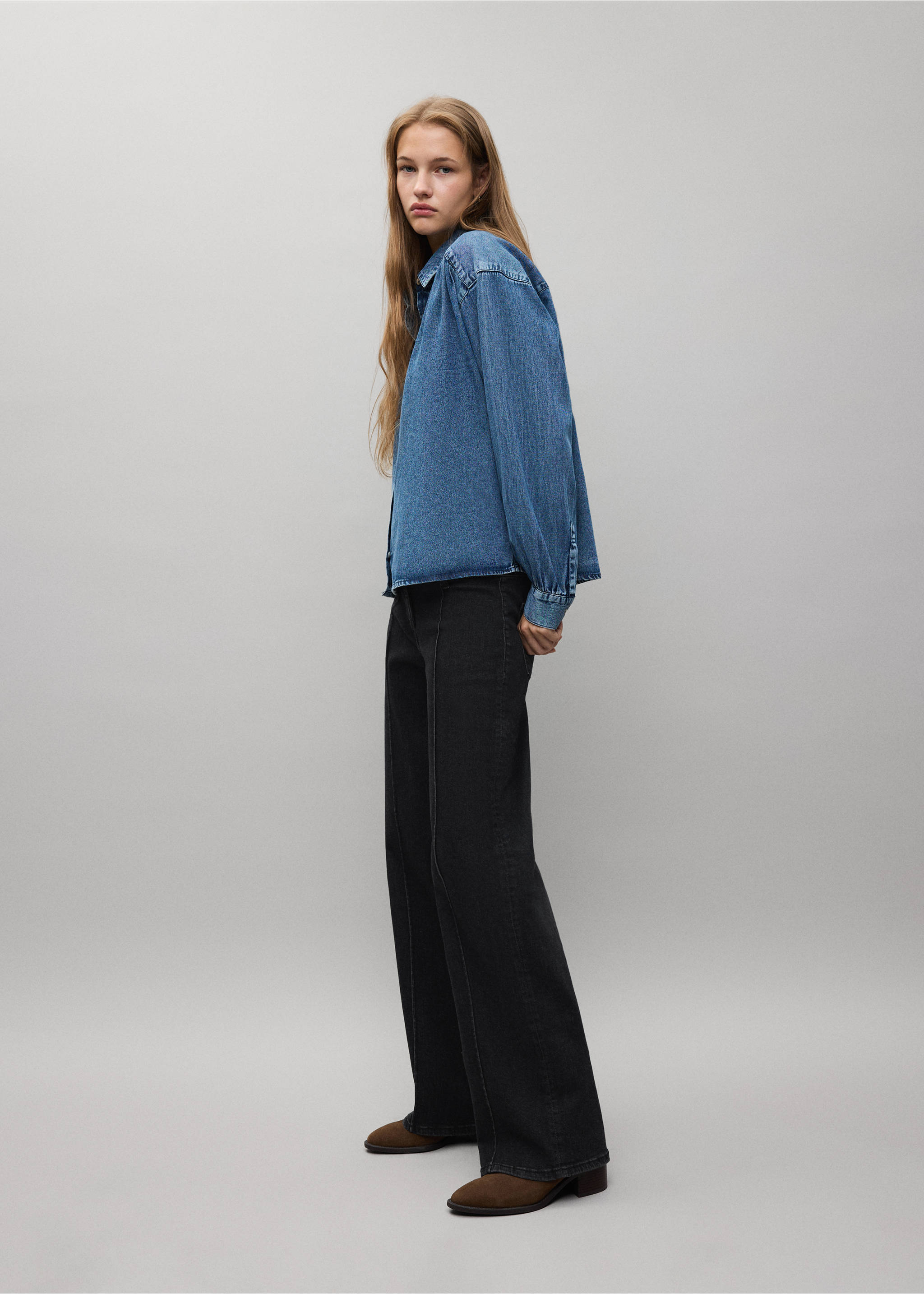 JEANS HOLLY - Plan moyen, Black denim. Ref: 37057128-00.