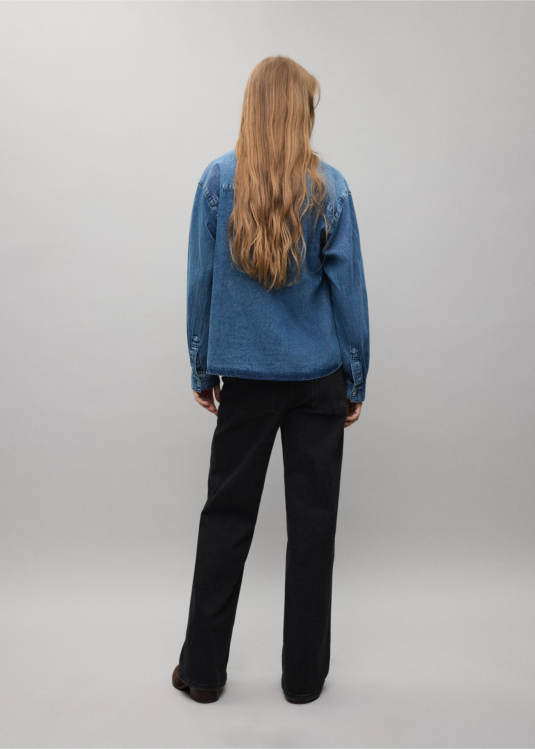 JEANS HOLLY - Verso de l’article, Black denim. Ref: 37057128-00.