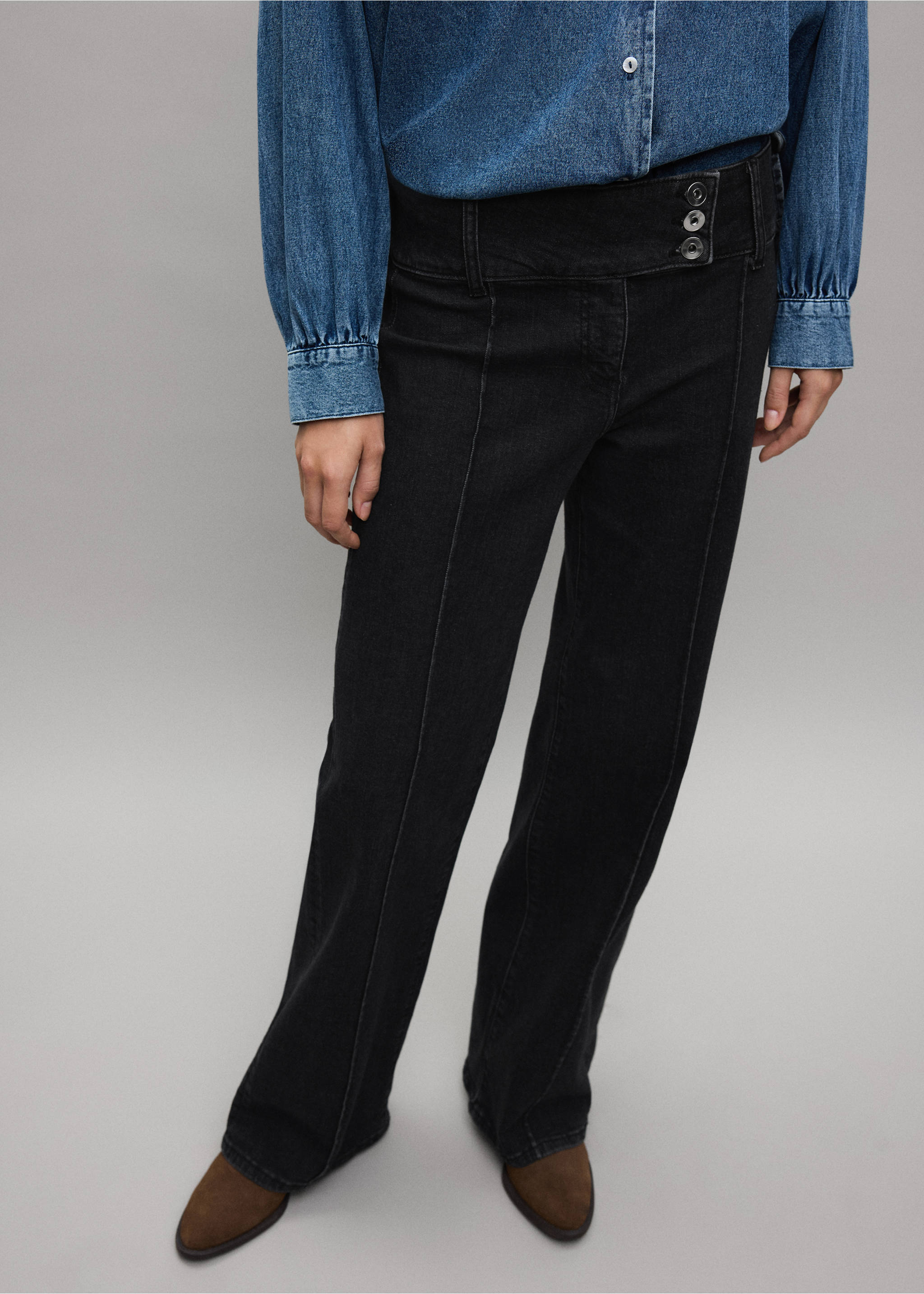 JEANS HOLLY - Détail de l'article 3, Black denim. Ref: 37057128-00.
