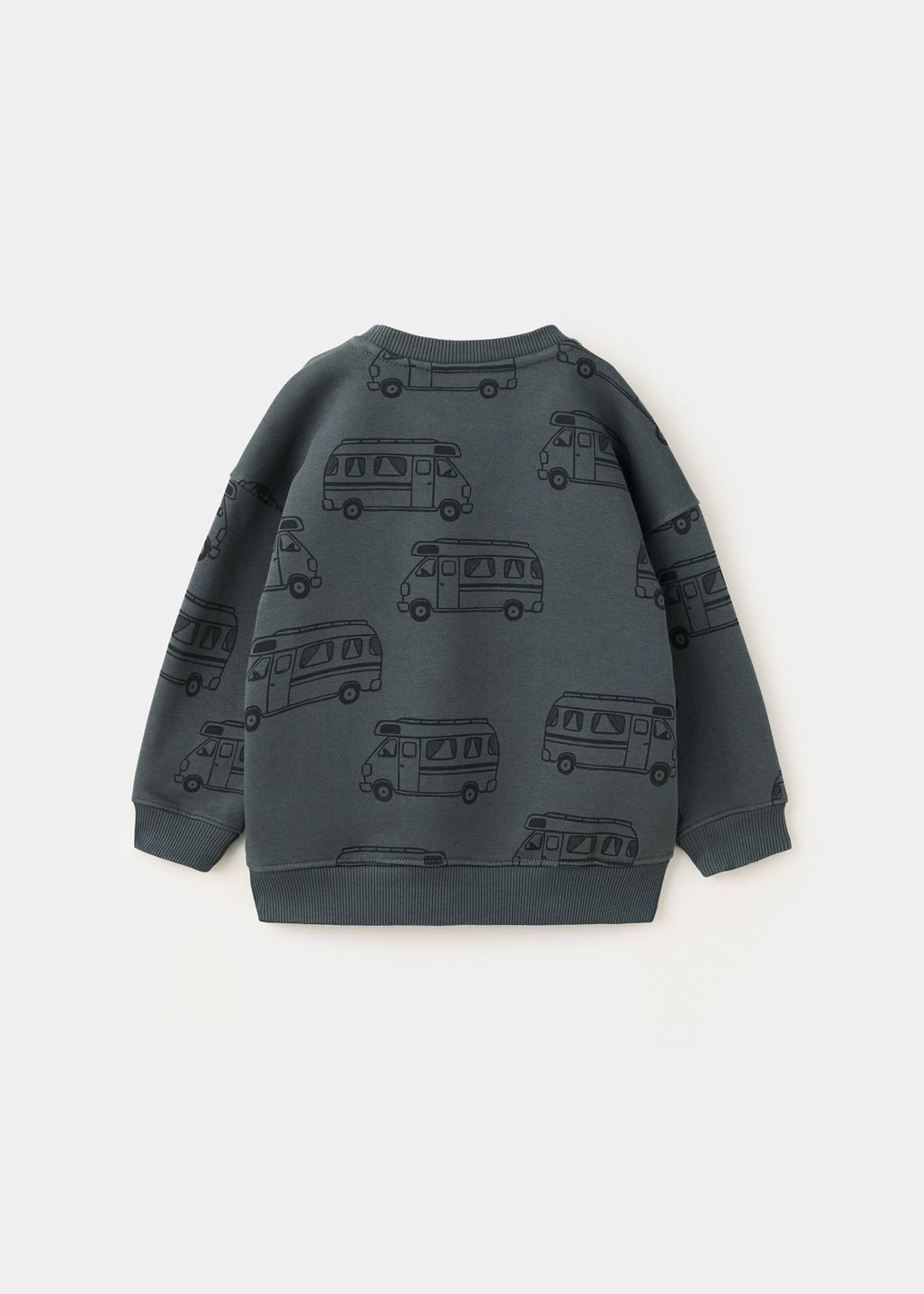 Oversized printed sweatshirt — Charcoal