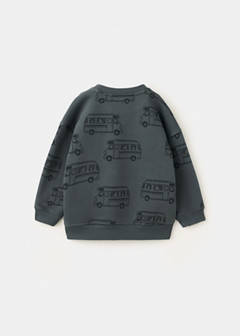 Oversized printed sweatshirt — Charcoal 3