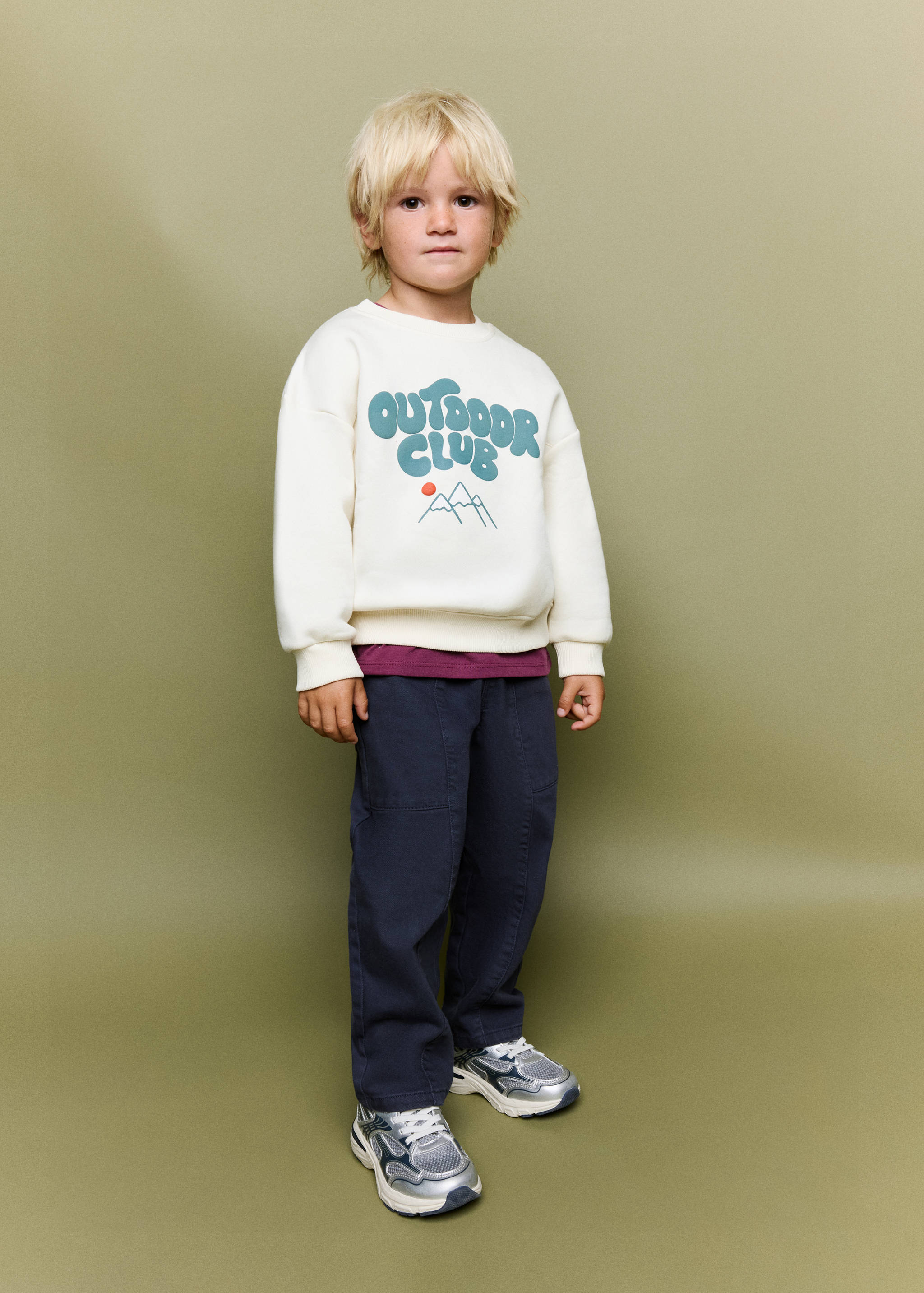 Printed cotton sweatshirt - General plane