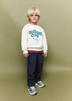 Printed cotton sweatshirt — Aqua Green 3