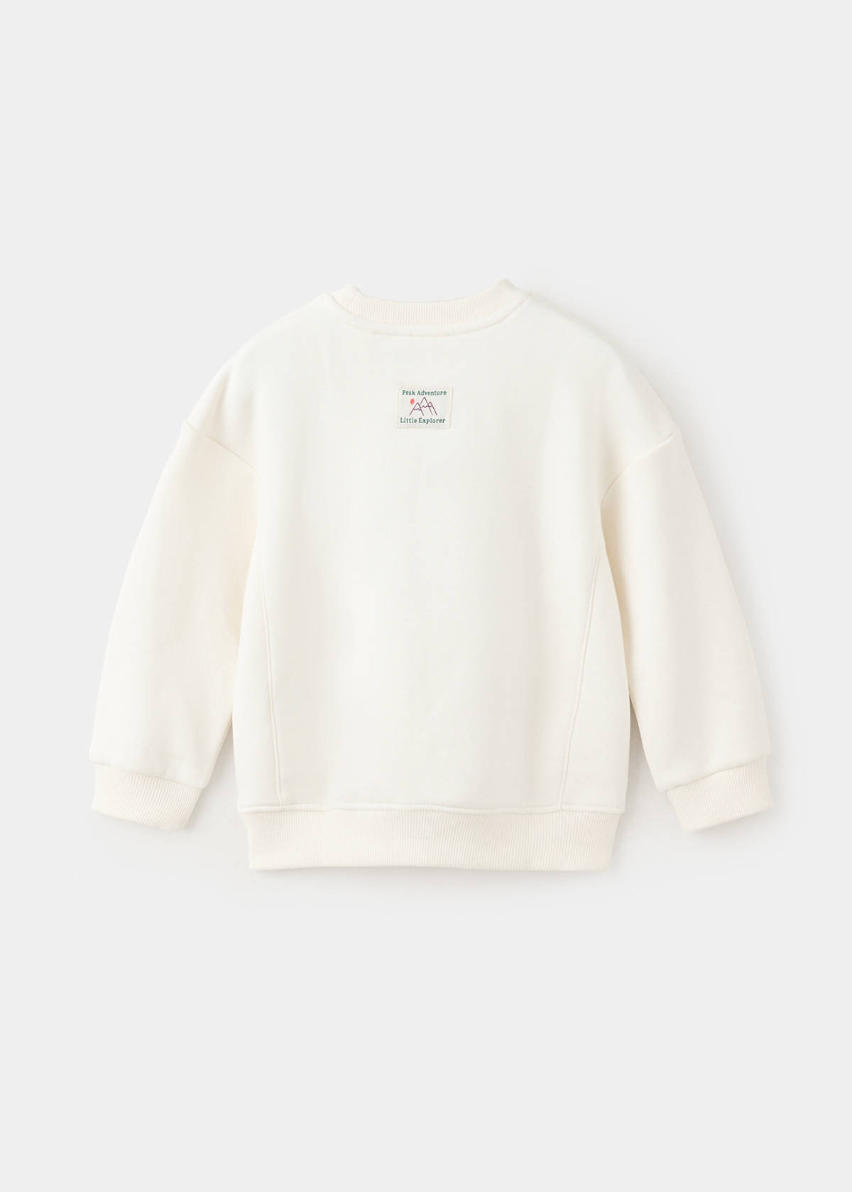 Printed cotton sweatshirt — Aqua Green