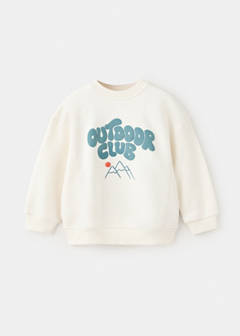 Printed cotton sweatshirt — Aqua Green 4