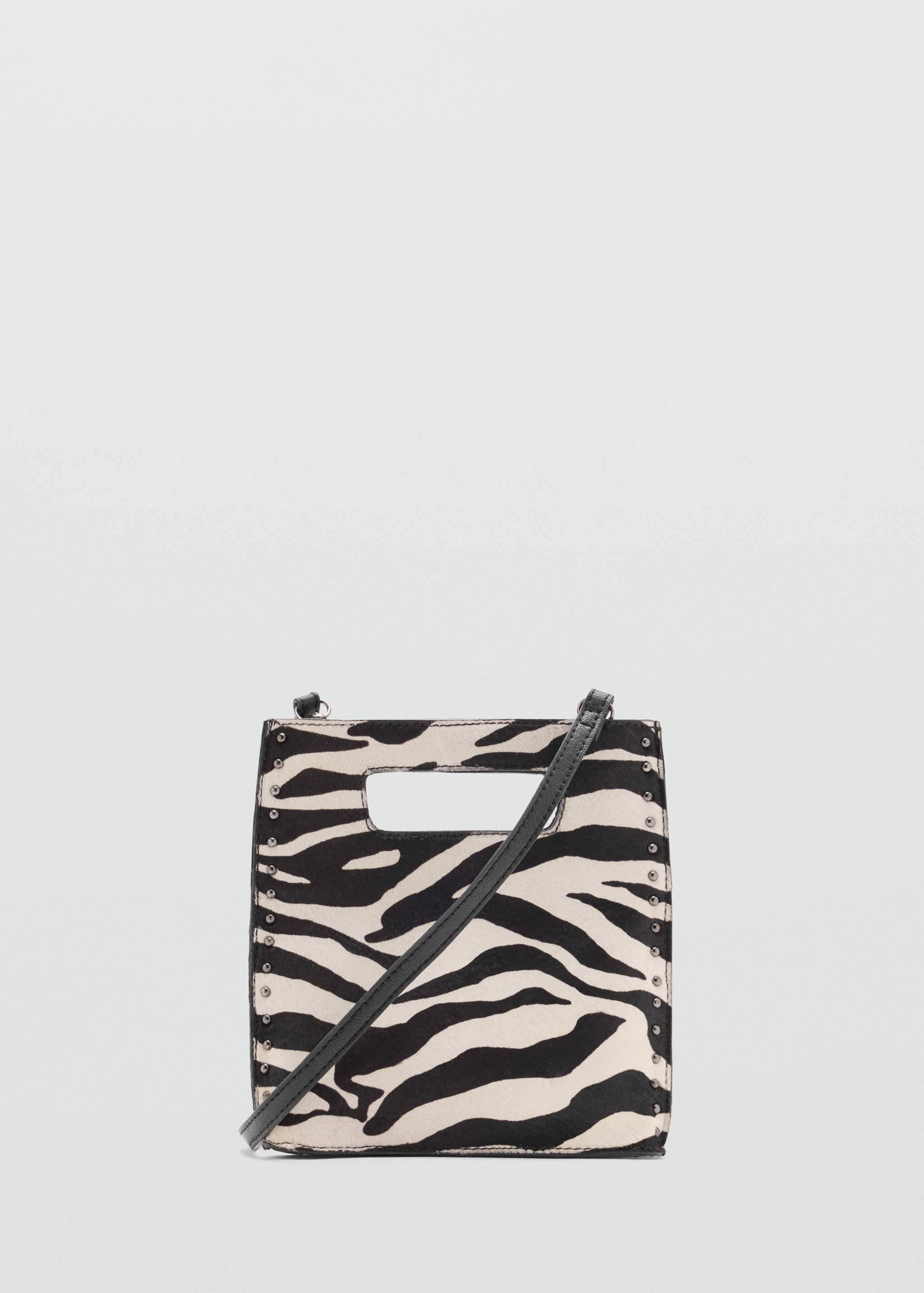 Mini zebra-print leather bag - Article without model