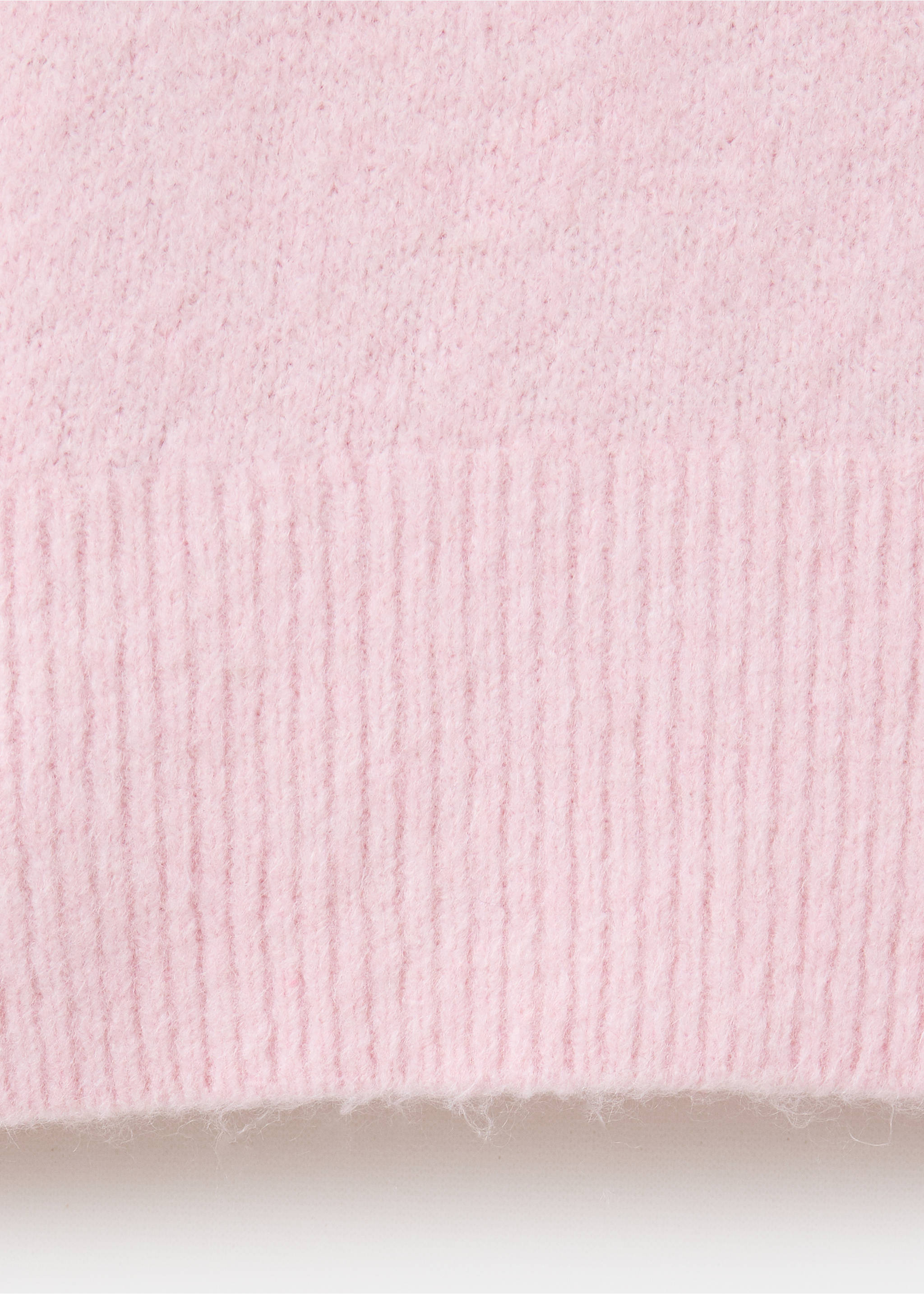 Jersey punto rayas cuello pico - Detalle del artículo 0, Rosa pastel. Ref: 37057774-00.