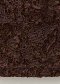 Velvet lace top — Brown 7