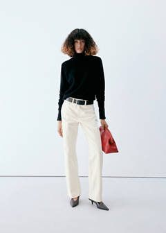 Mid-rise straight jeans — White 2