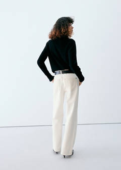 Mid-rise straight jeans — White 3