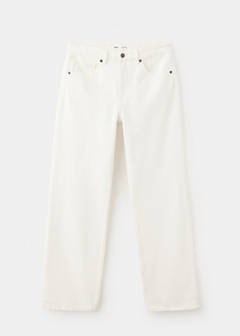 Mid-rise straight jeans — White 6