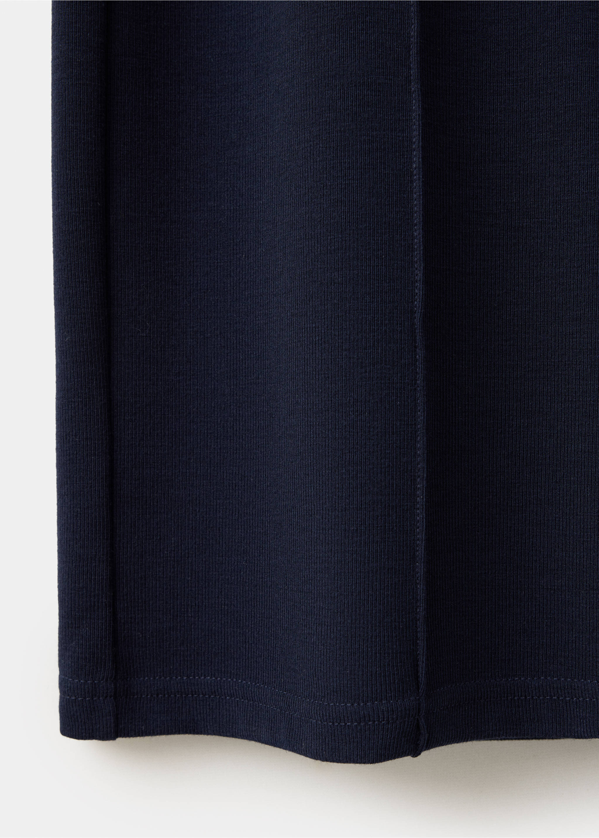 Straight-fit trousers with decorative seams - Details of the article 0, Navy. Ref: 37057782-00.