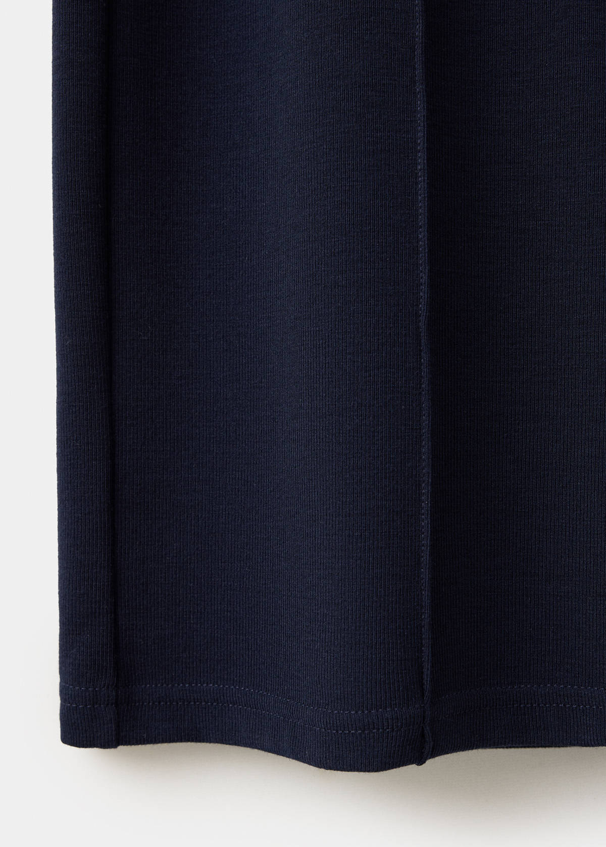 Straight-fit trousers with decorative seams — Navy