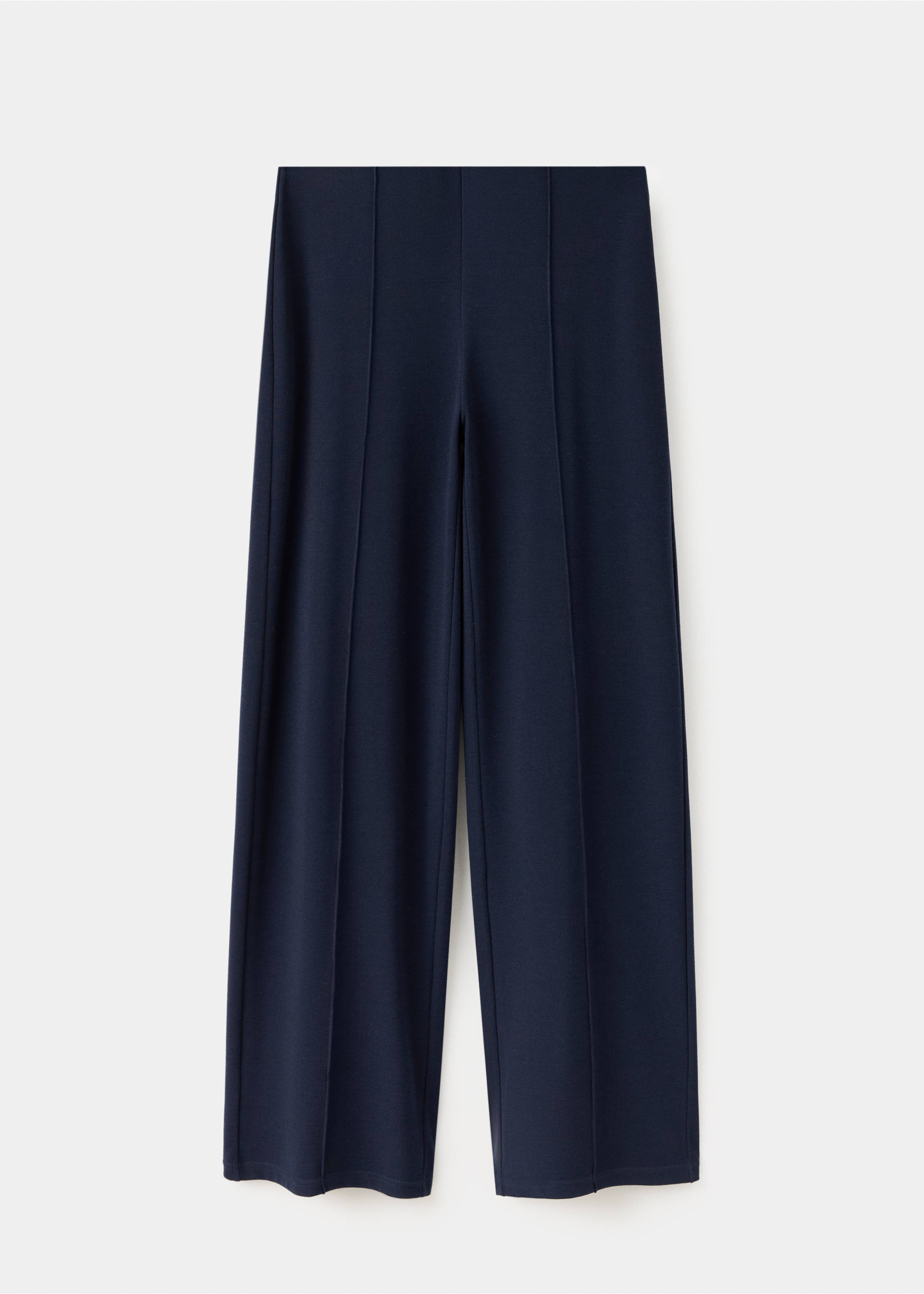 Straight-fit trousers with decorative seams - Article without model, Navy. Ref: 37057782-00.