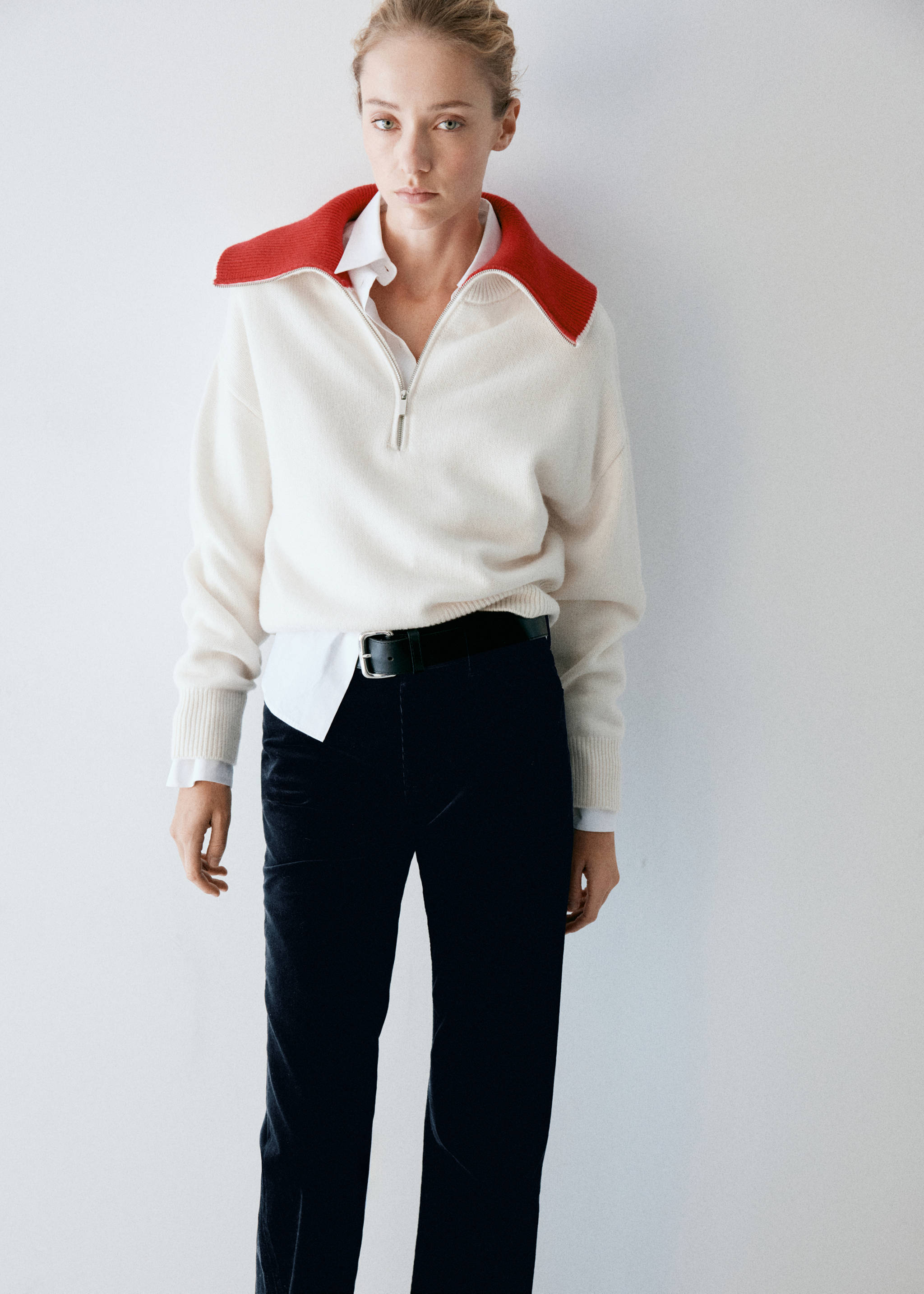 Corduroy flare jeans - Details of the article 1