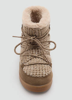 Lace-up leather boots — Sand 5