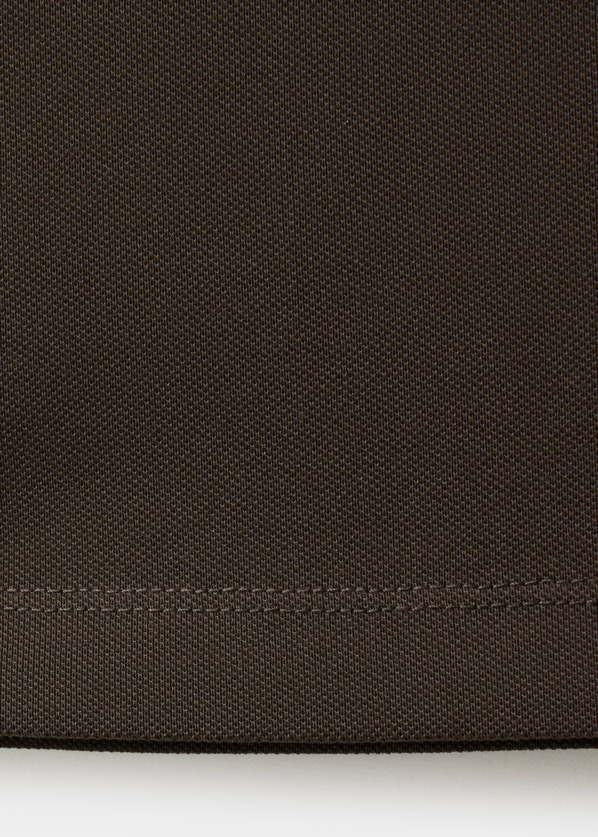 Regular-fit cotton blend polo - Details of the article 0