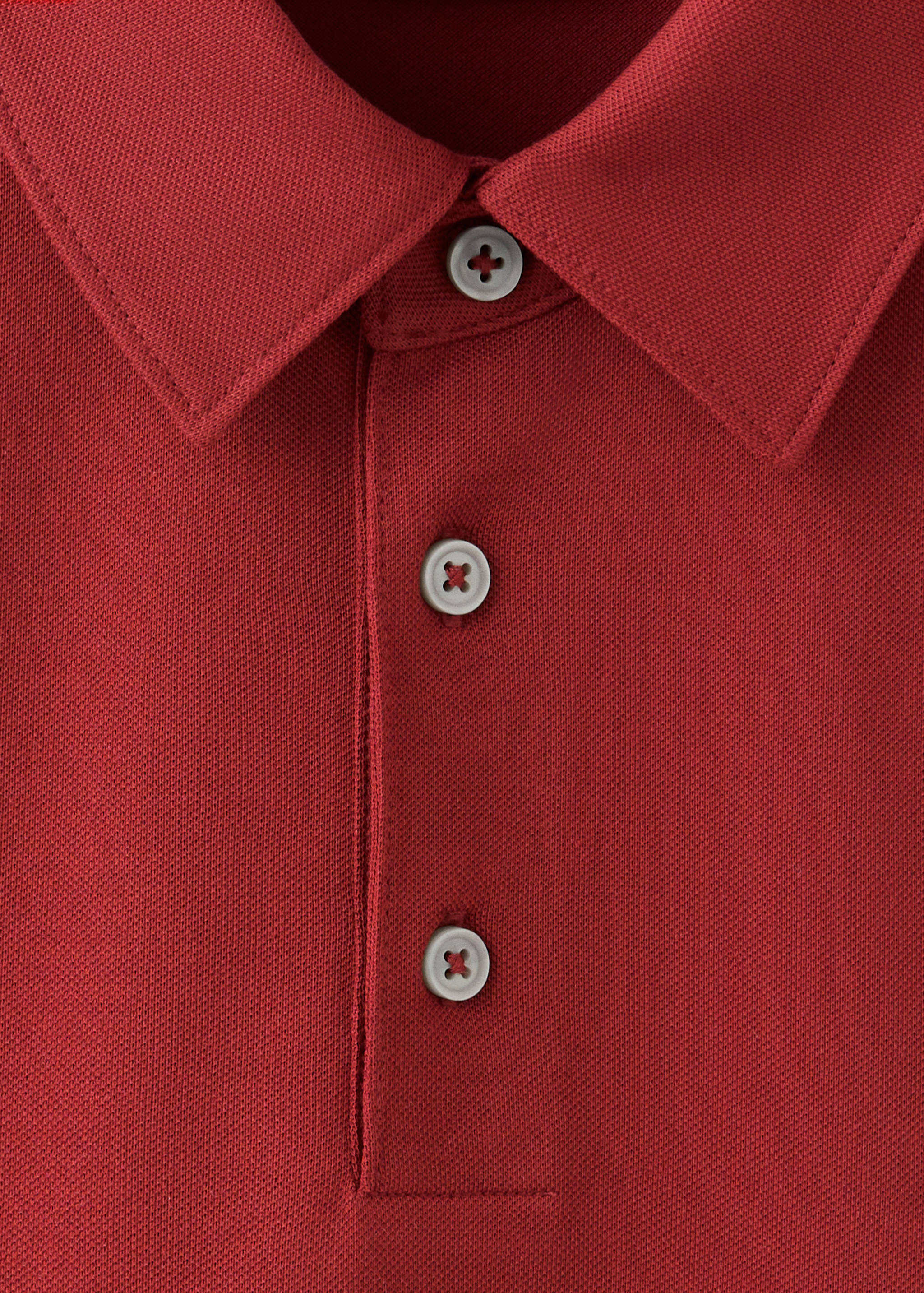 Regular-fit cotton blend polo - Details of the article 8
