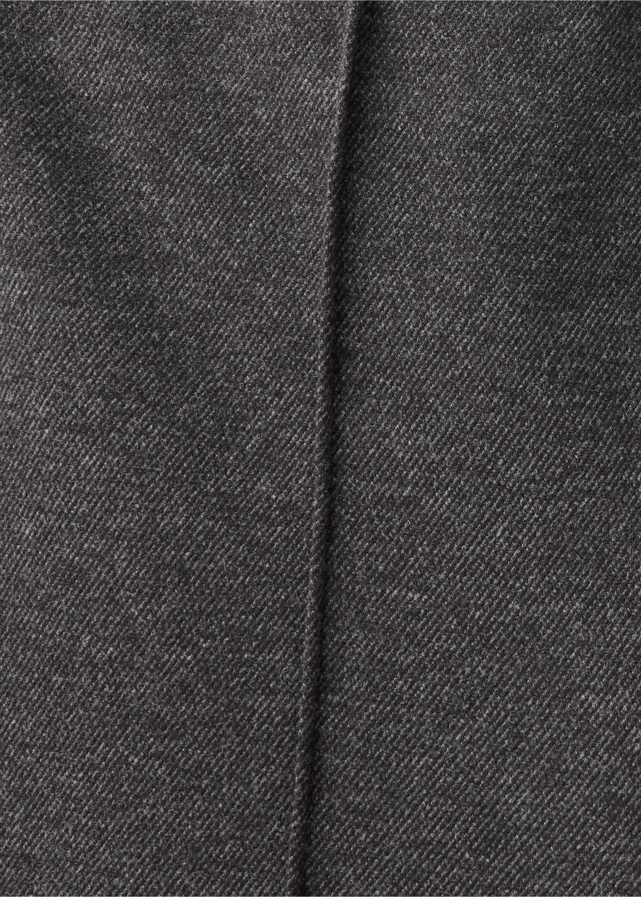 Close-up of dark grey twill trousers fabric texture., Grey. Ref: 37057792-00.
