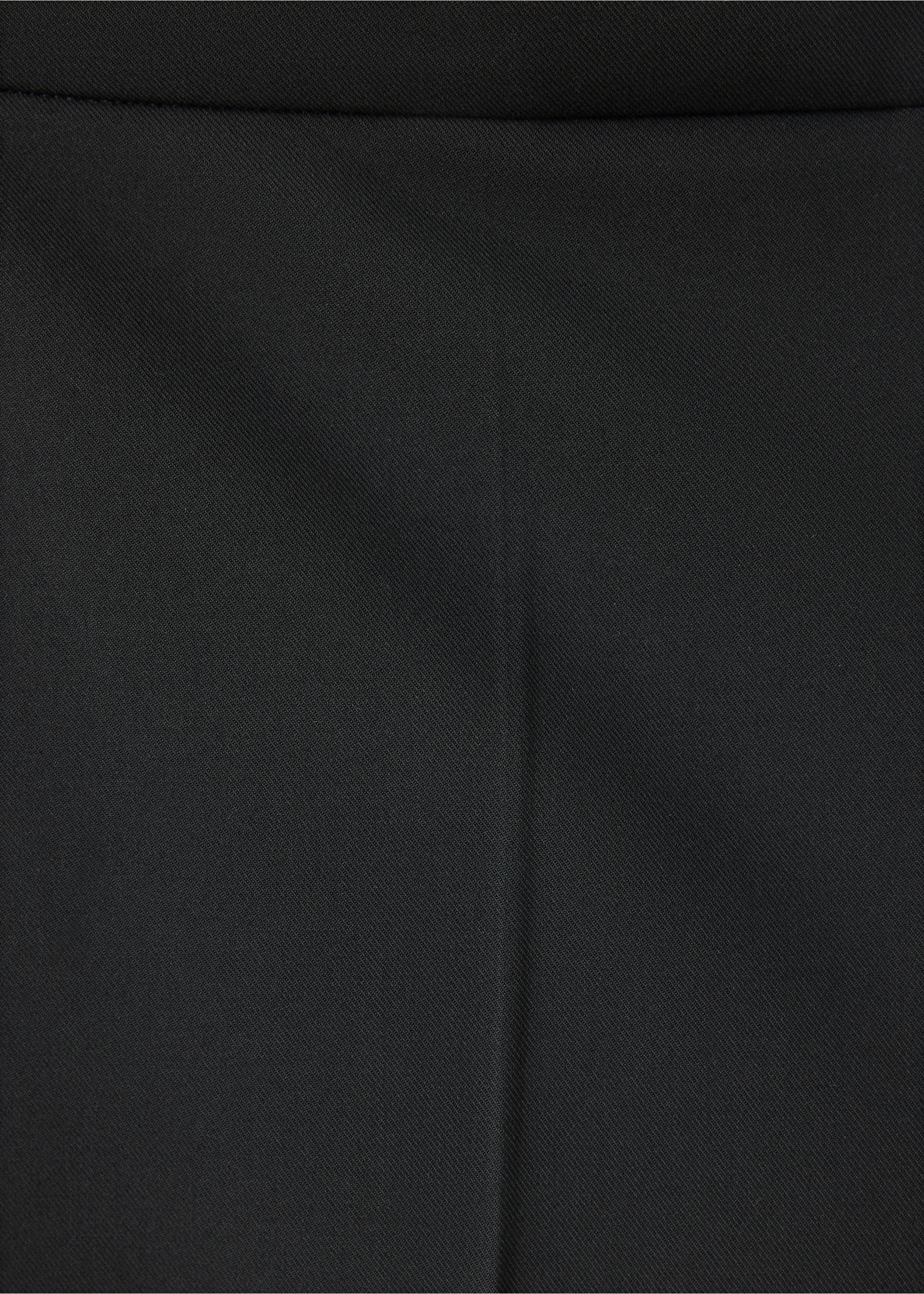 Flared trousers with pressed crease - Details of the article 0, Black. Ref: 37057795-00.