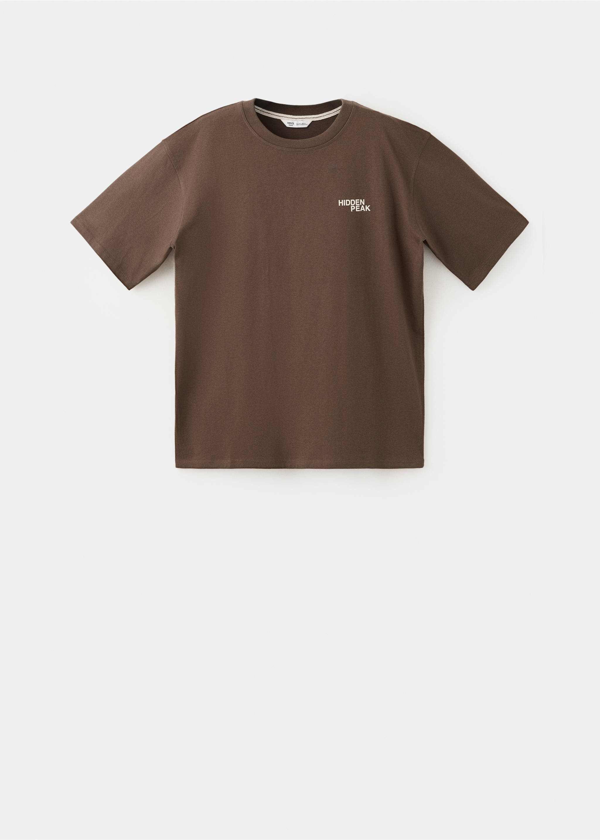 T-SHIRT HIDDEN - Article without model, Brown. Ref: 37057801-00.