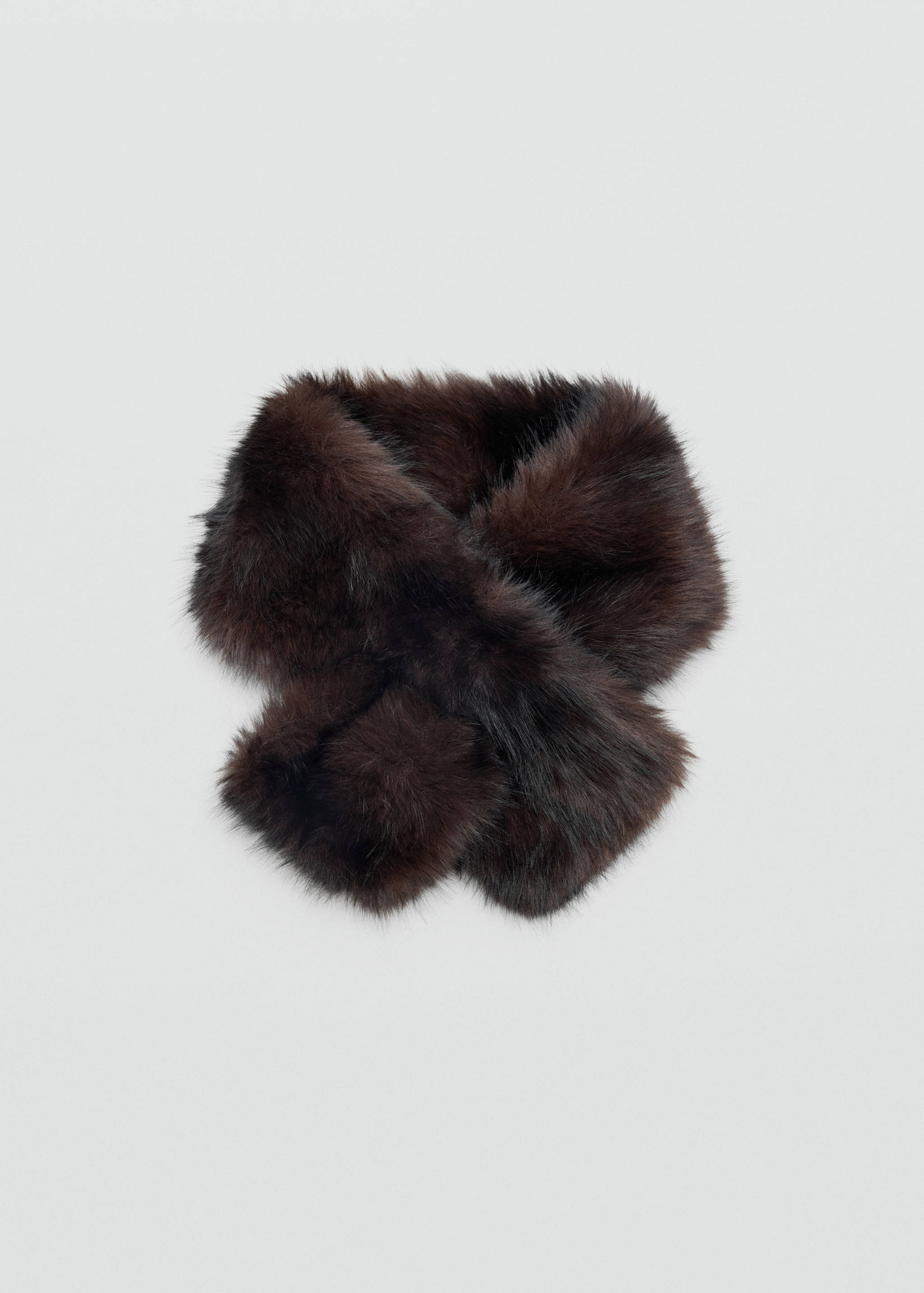 Two-tone faux fur scarf - Details of the article 8