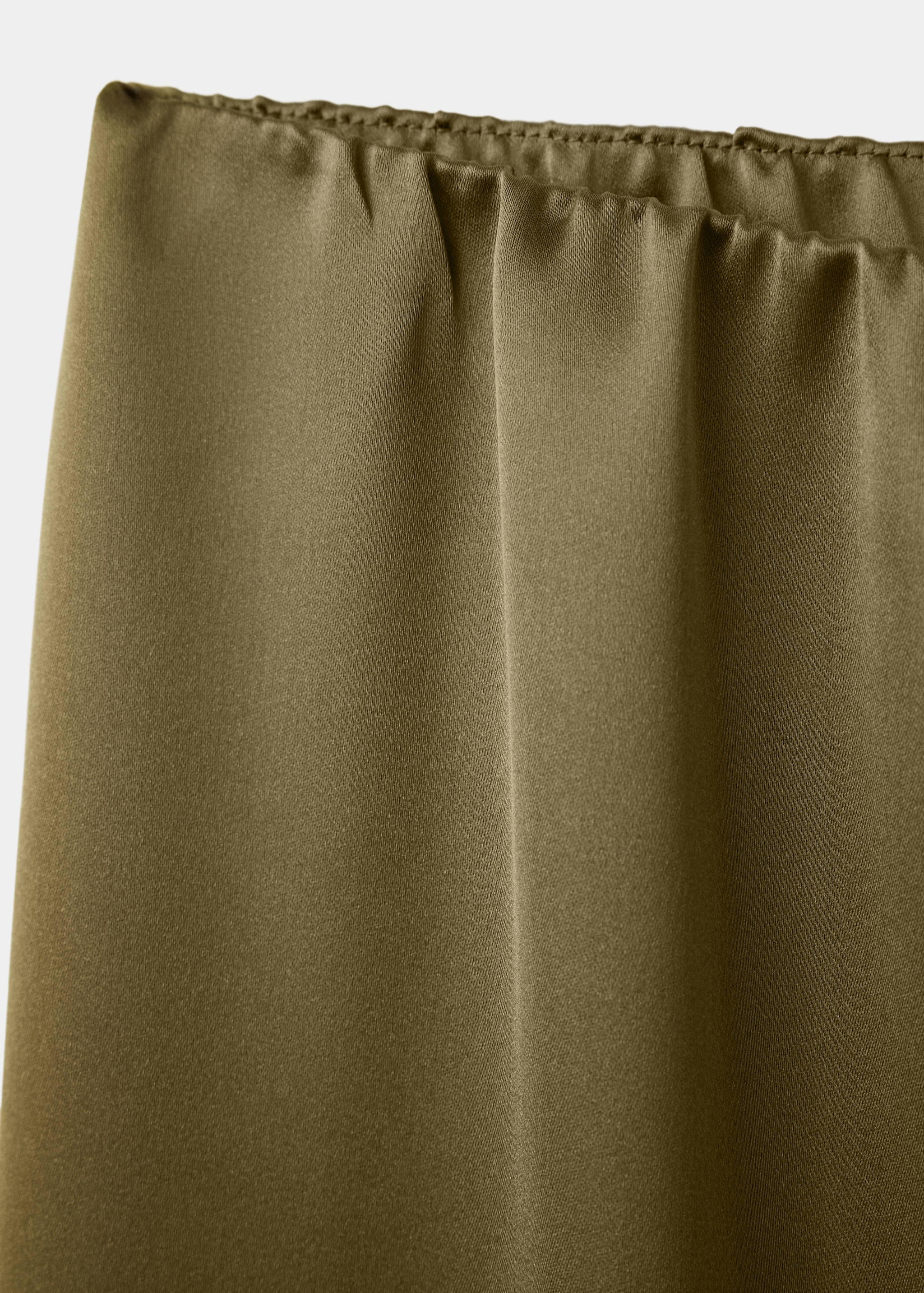 Satin straight-fit trousers - Details of the article 0