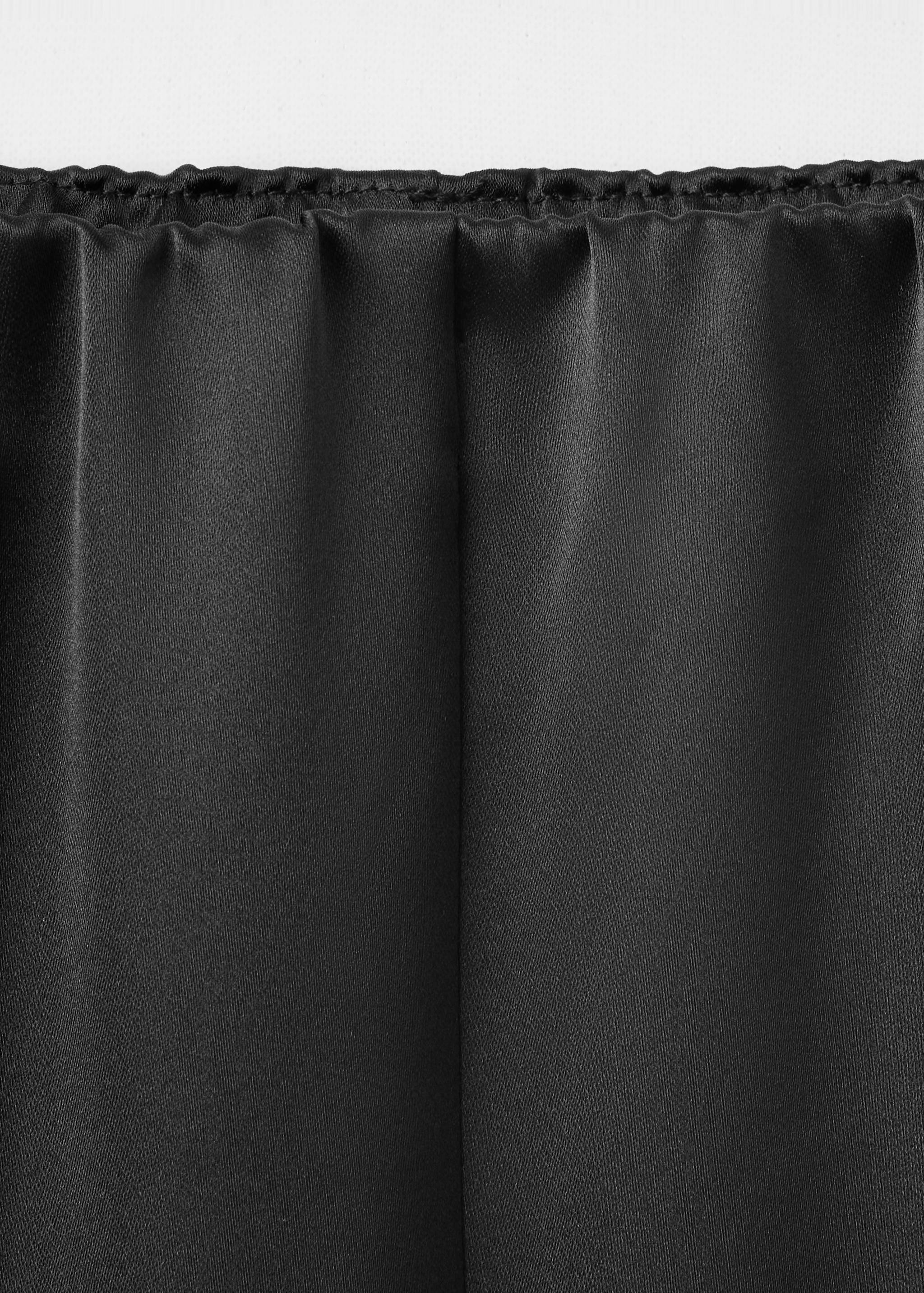 Satin straight-fit trousers - Details of the article 8