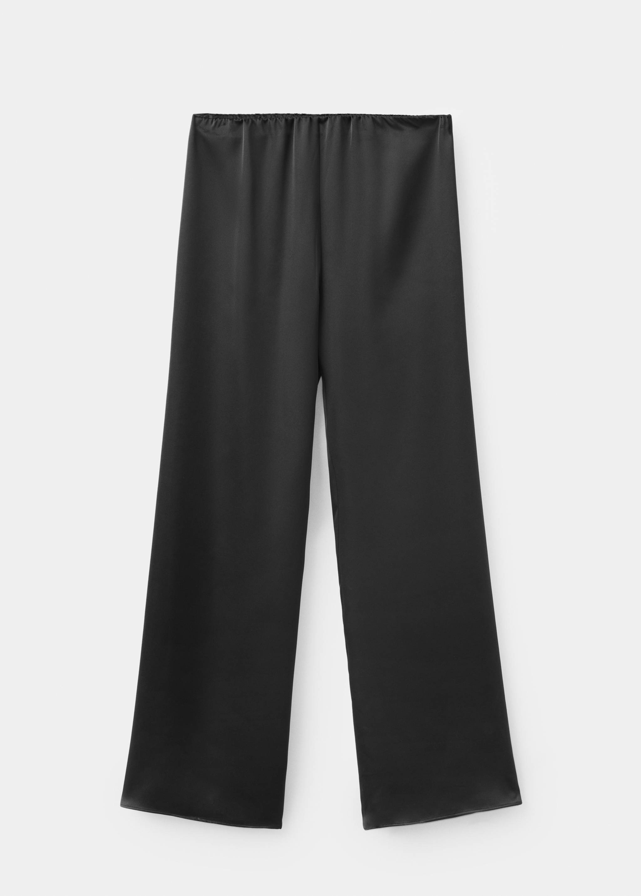 Satin straight-fit trousers - Article without model