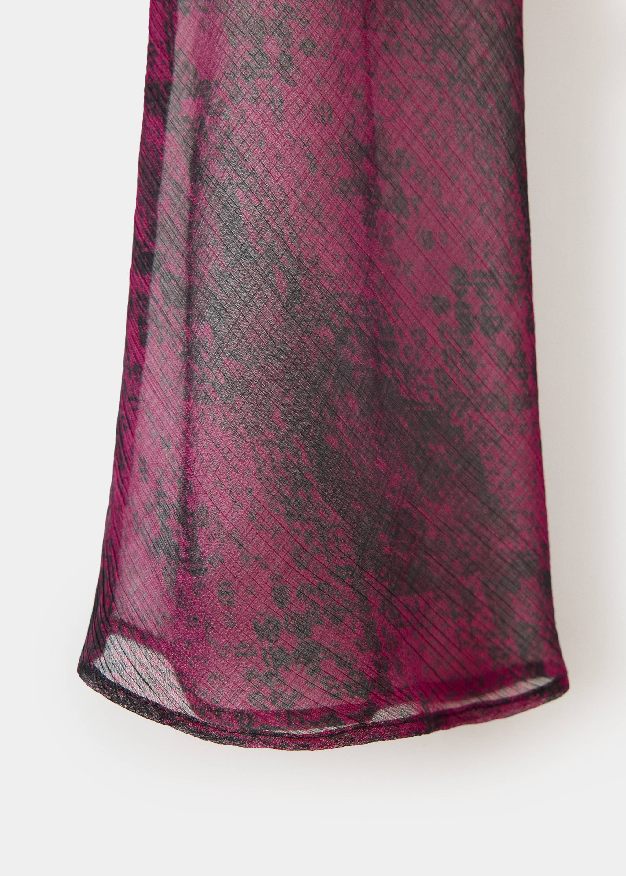 Animal print dress with flared sleeves - Details of the article 0