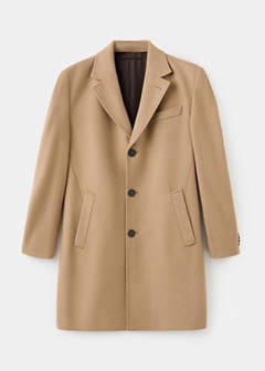 Long wool coat — Medium Brown 6