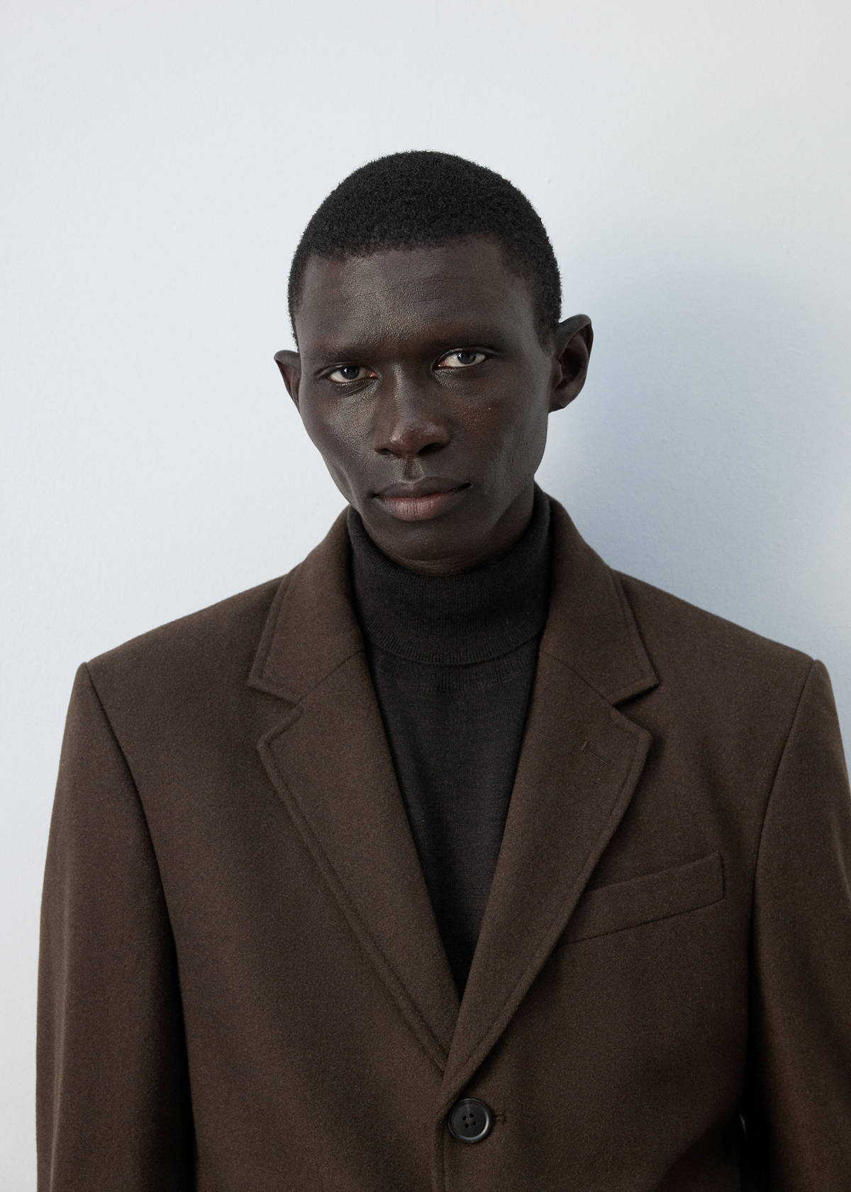 Long wool coat — Brown