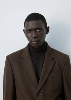 Long wool coat — Brown 4