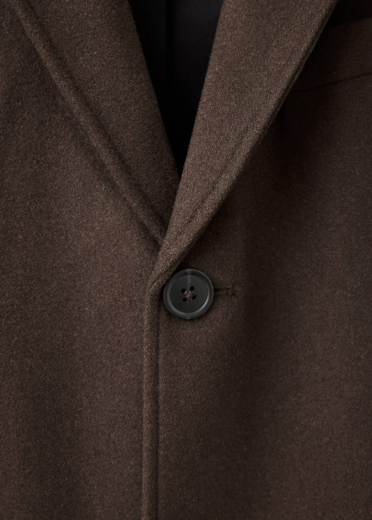 Long wool coat — Brown