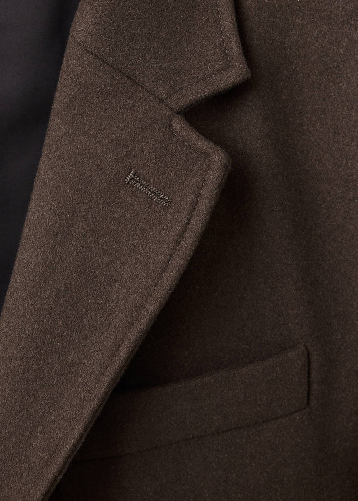 Long wool coat — Brown