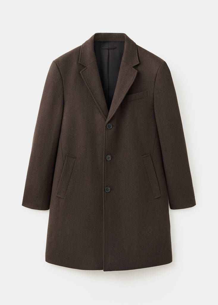 Long wool coat — Brown